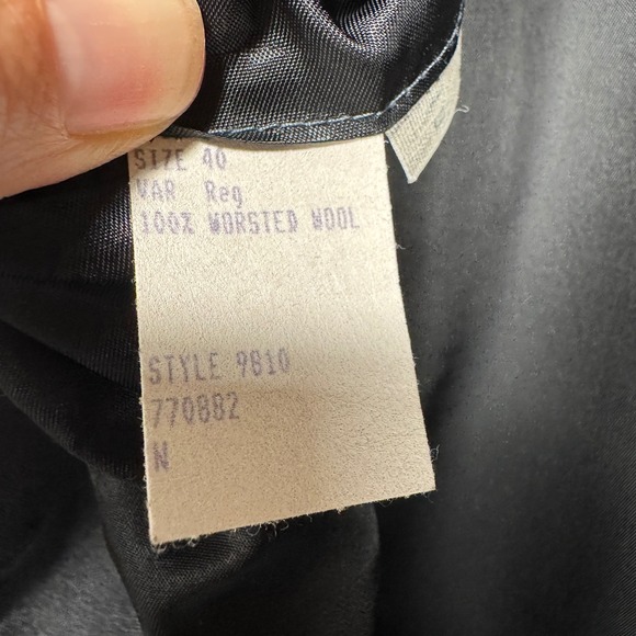 Brooks Brothers Worsted Wool Blazer Sport Coat Men 40R Gray 100% Wool 2 Button - Picture 10 of 14